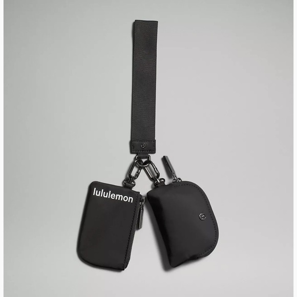 Lululemon Dual Pouch Wristlet- Black NWT